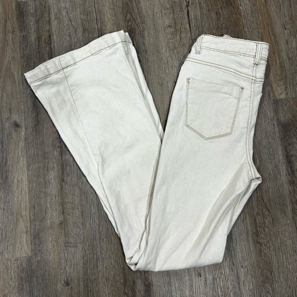 Banjara Denim - Banjara Cream Flare Jeans for Women Size 0/23